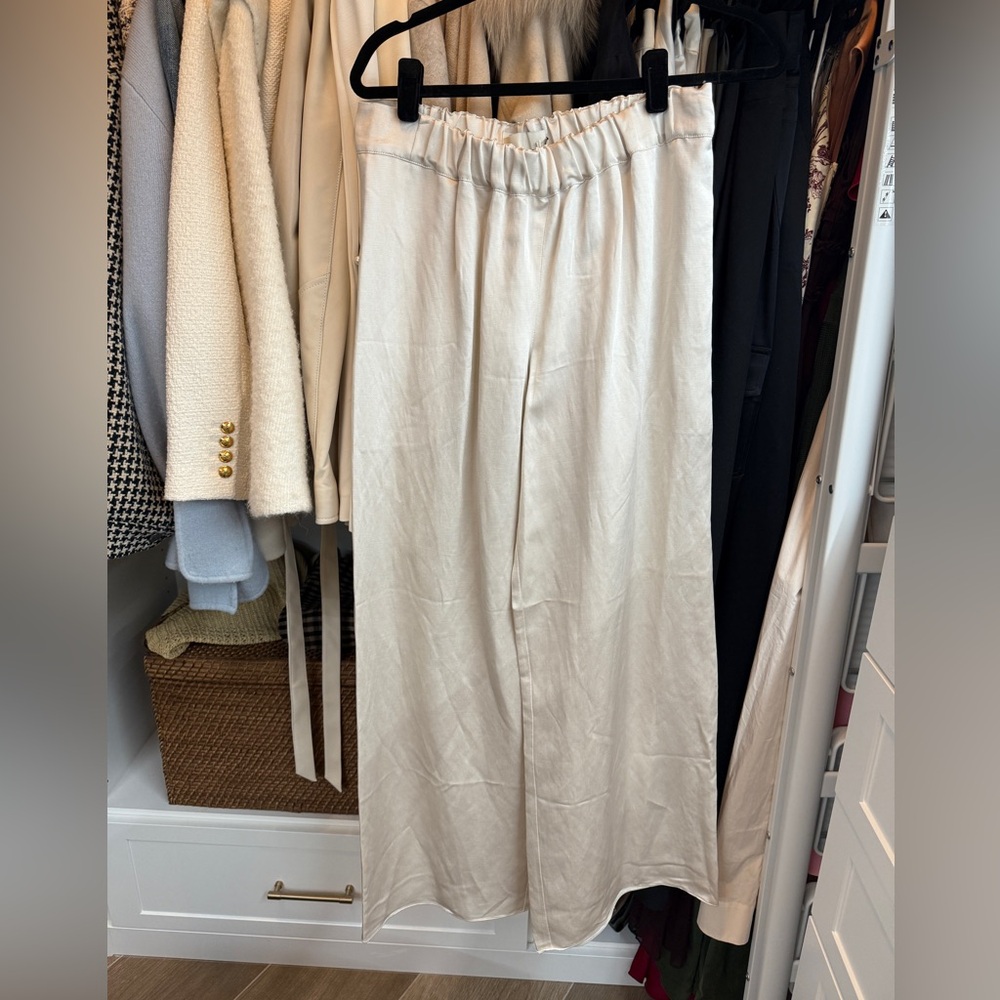Chic Cream Women's Trousers